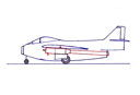 Fesselflugmodell Saab J-29 Tunnan (1964-D)